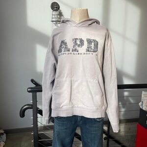 Distressed grey hoodie size large